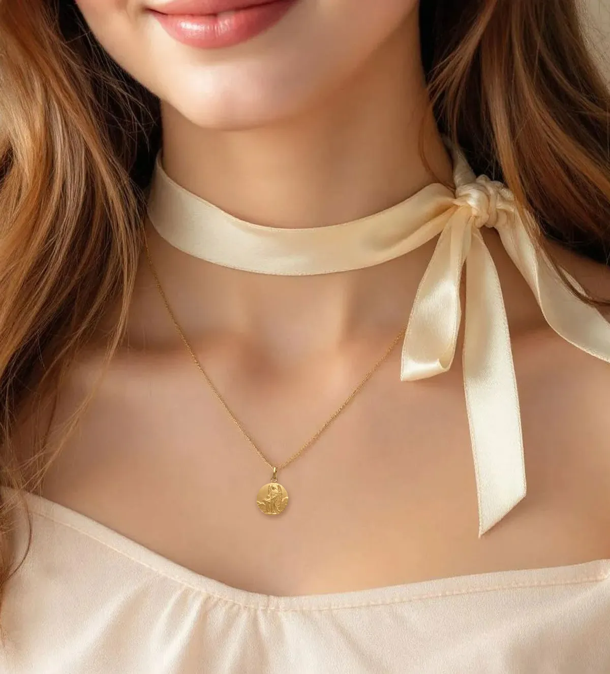 Medalla de oro 18k Ángel de la Guarda 038_LO-027-24MY medalla de oro angel de la guarda 038_LO-027-24MY_12