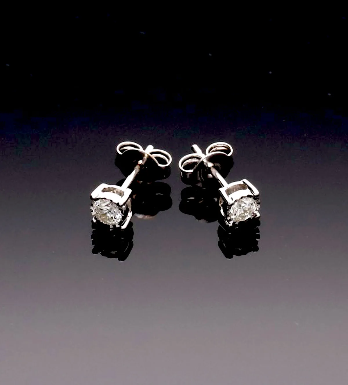 Pendientes de oro blanco 18k con brillantes 243_679-0038X pendientes de oro blanco con brillante 243_679-00383_05